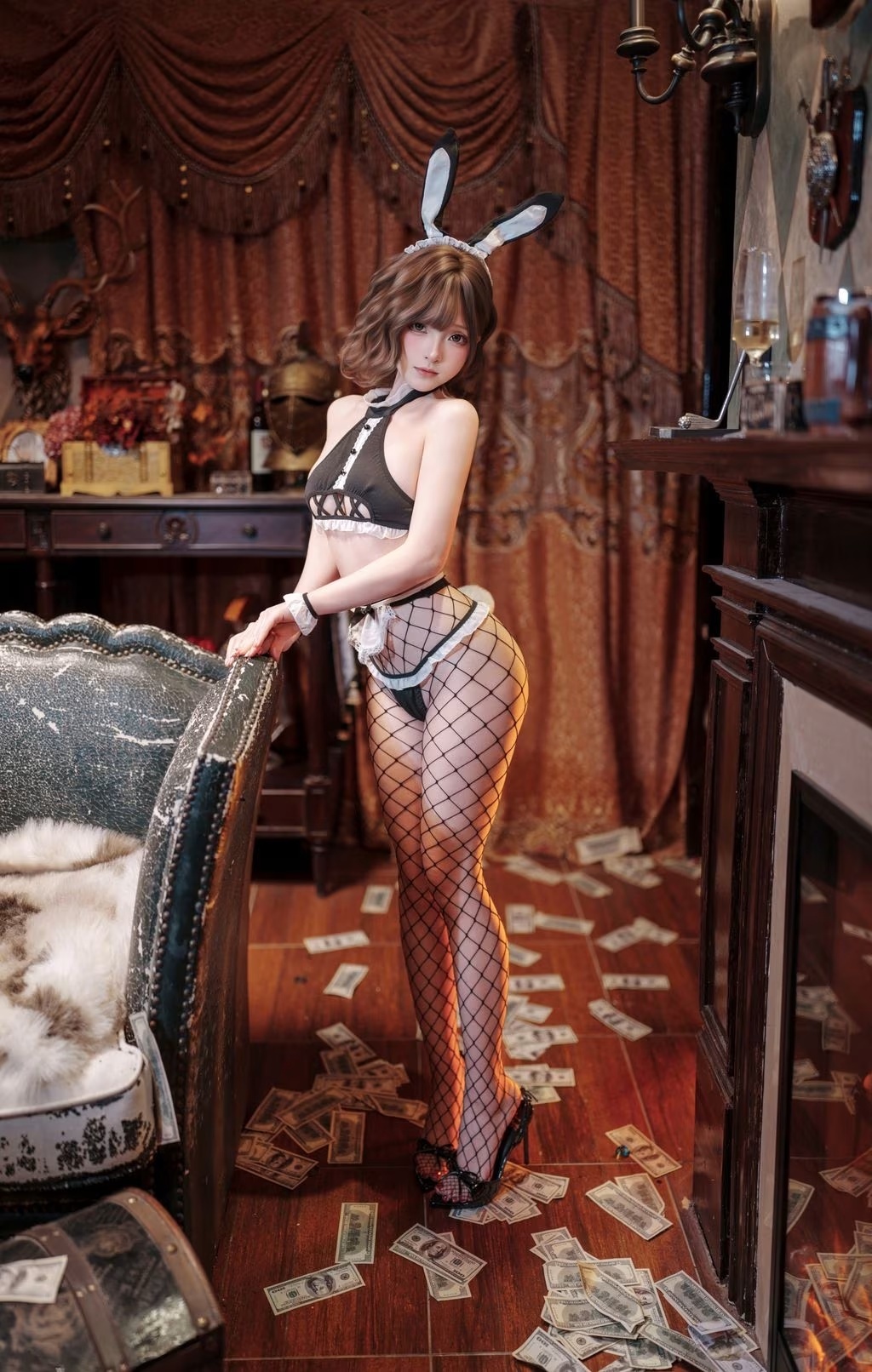 Coser邦尼的網襪兔女郎(40)