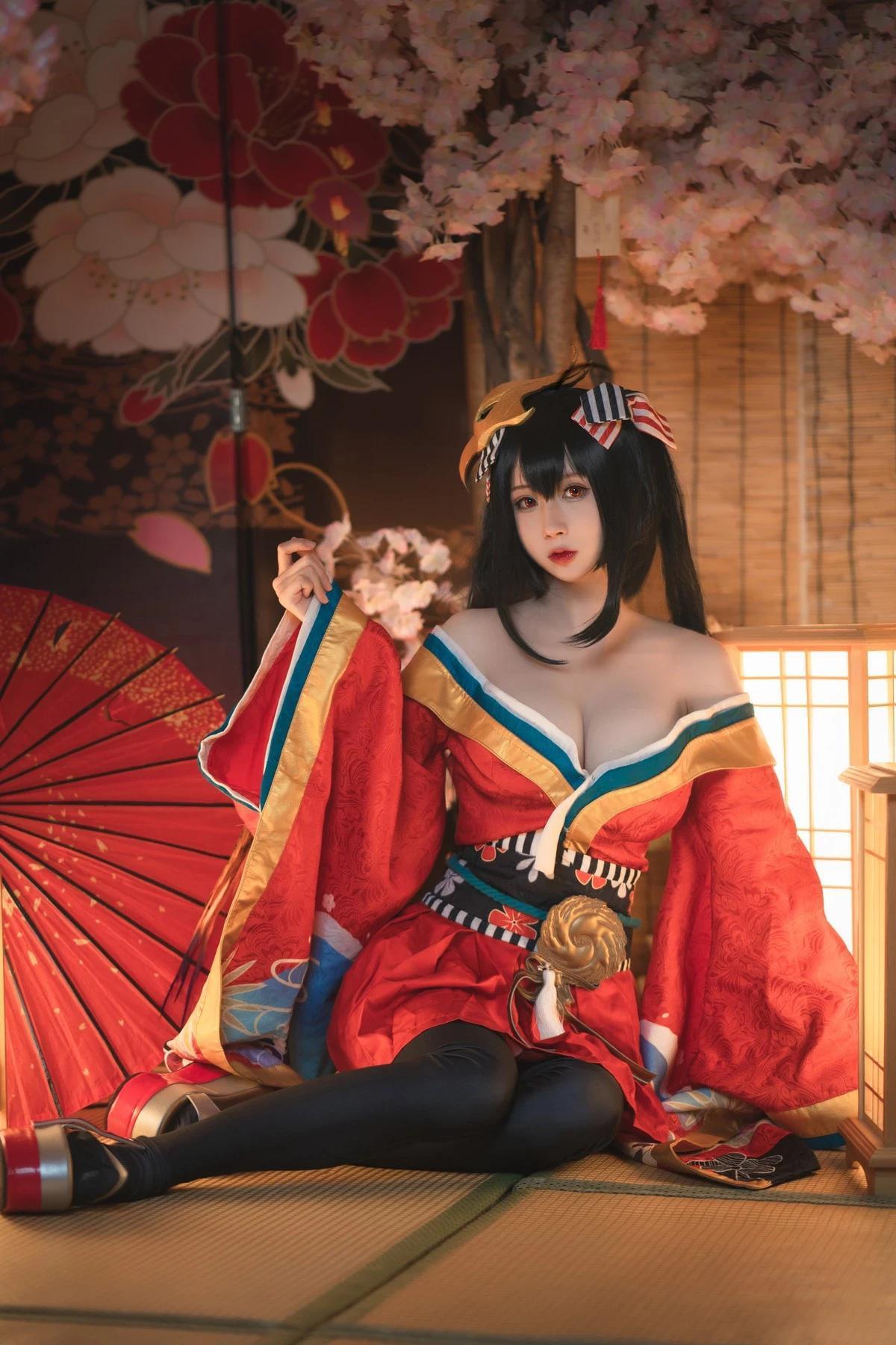 網絡美女西園寺南歌大鳳電子檔主題私房性感旗袍系列配黑絲襪秀翹臀美腿誘惑寫真93P(74)