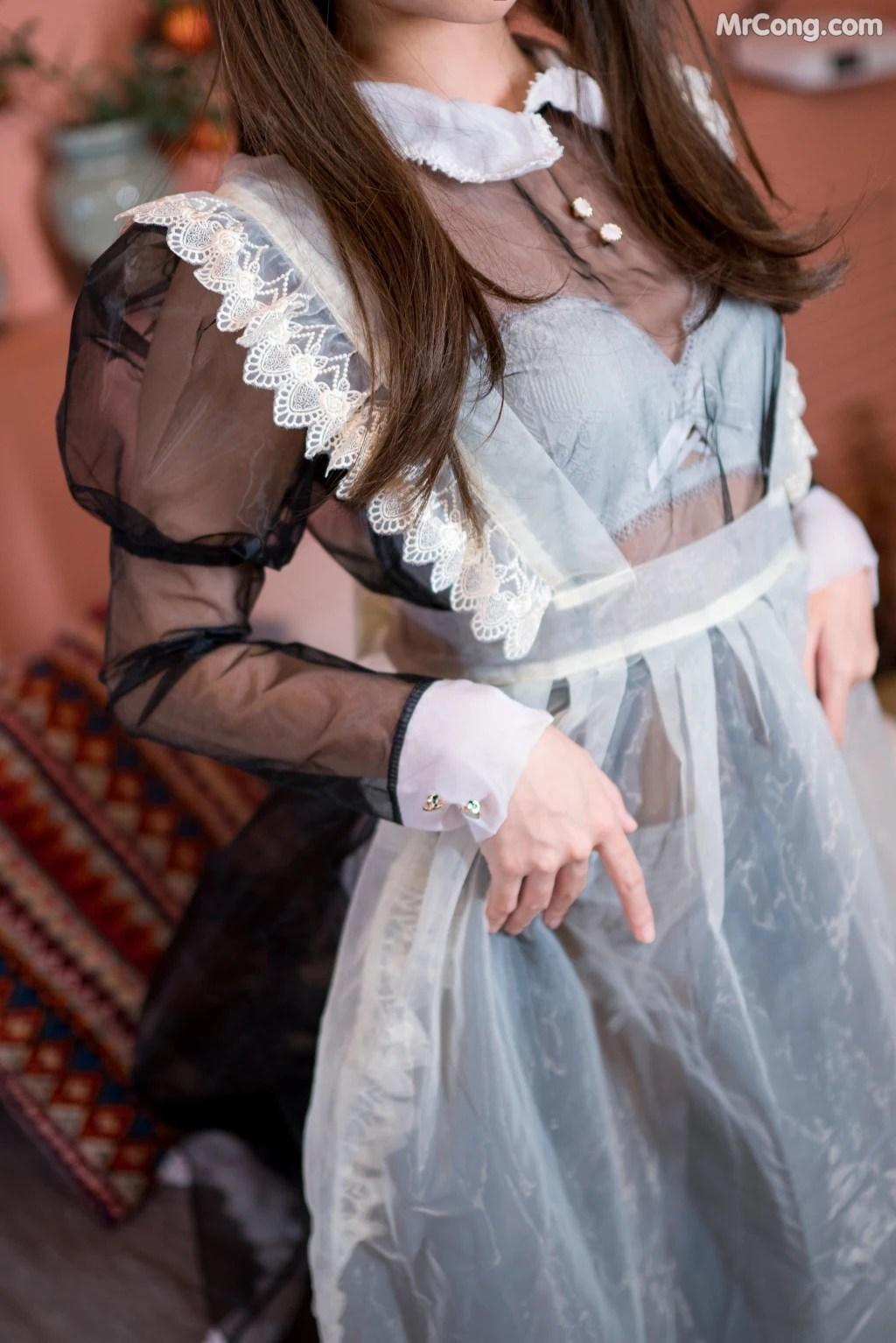 Coser@蠢沫沫 (chunmomo) Vol.041: 黑透明女仆 (44 photos)(43)