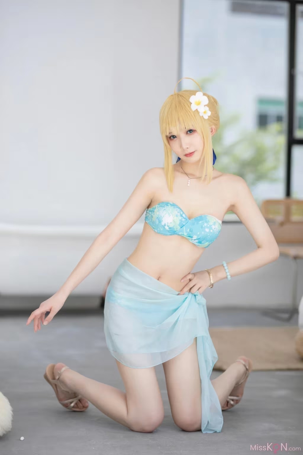 禁衛江疆FGO Saber泳裝美圖(23)