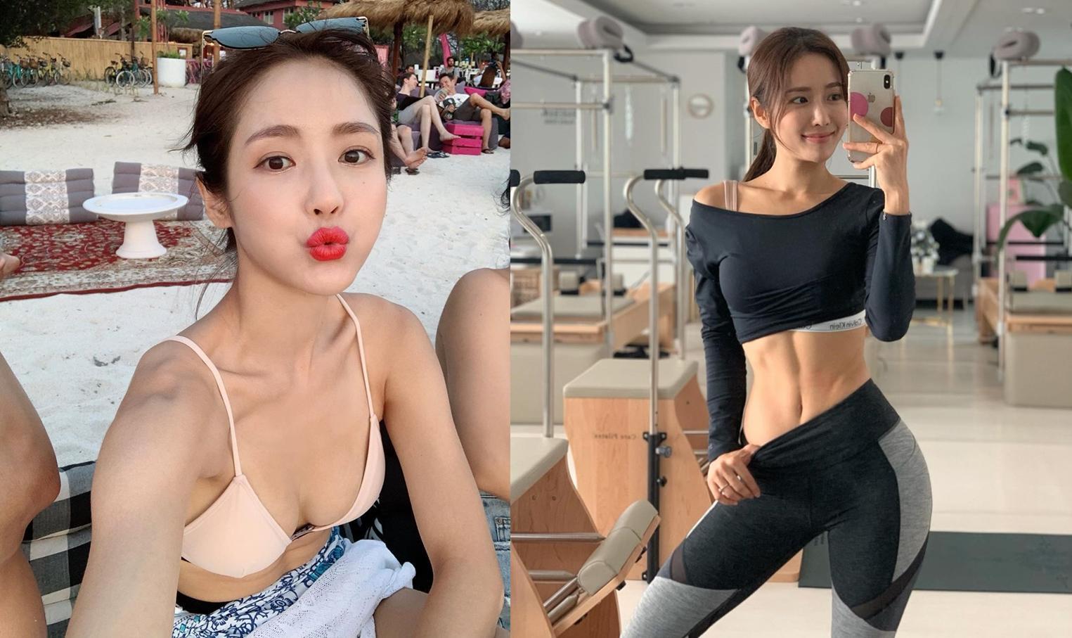 神之BODY无误！韩国瑜珈老师「강현경」结实倒三角「川字腹肌」线条超明显(1)