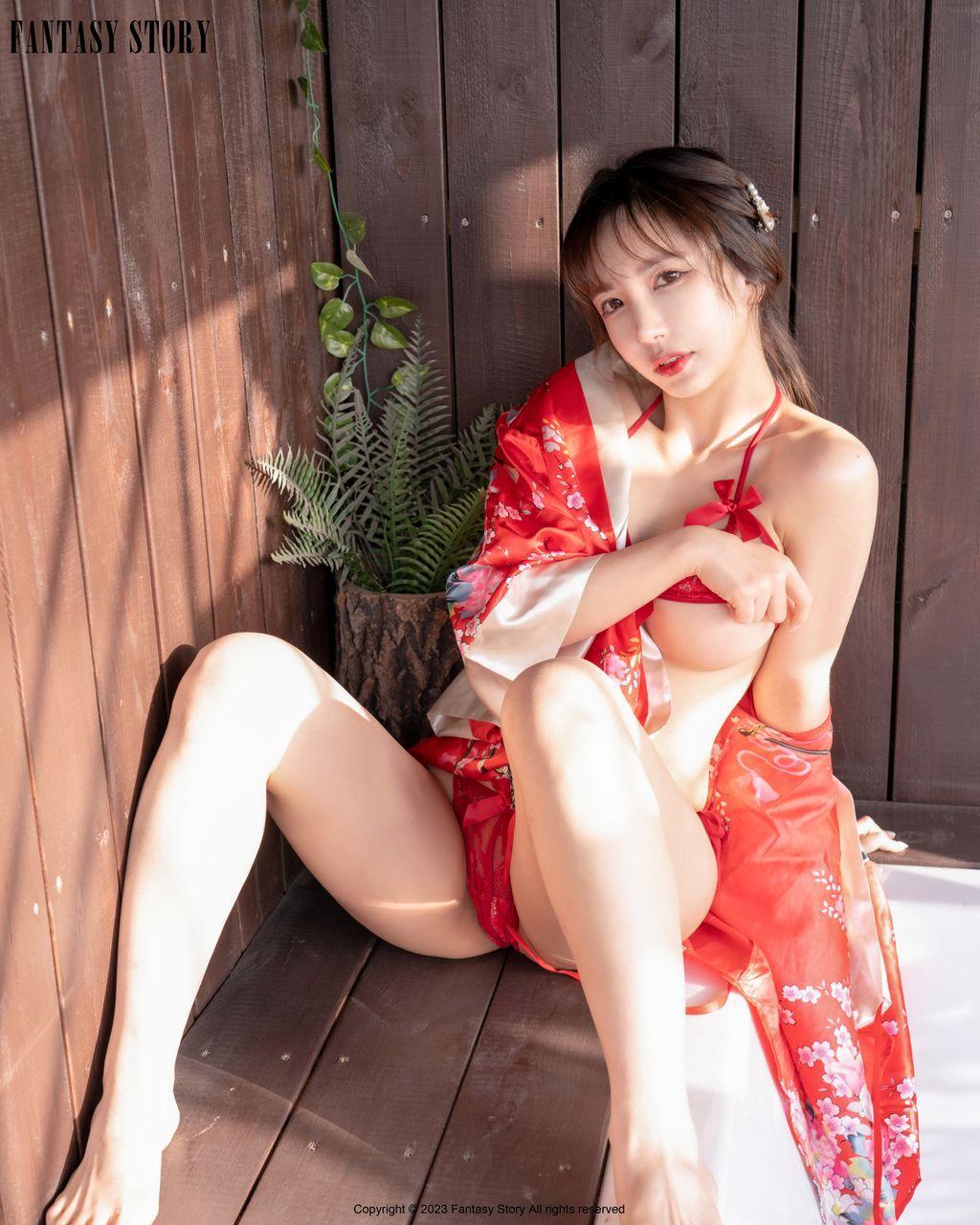 [Fantasy Story] Rua: A Girl in a Red Yukata (106 photos )(51)