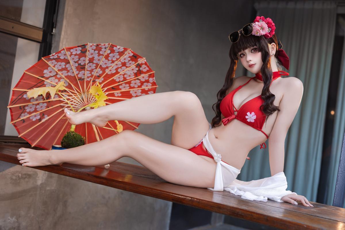 [Cosplay] 屿鱼 樱花泳装(21)