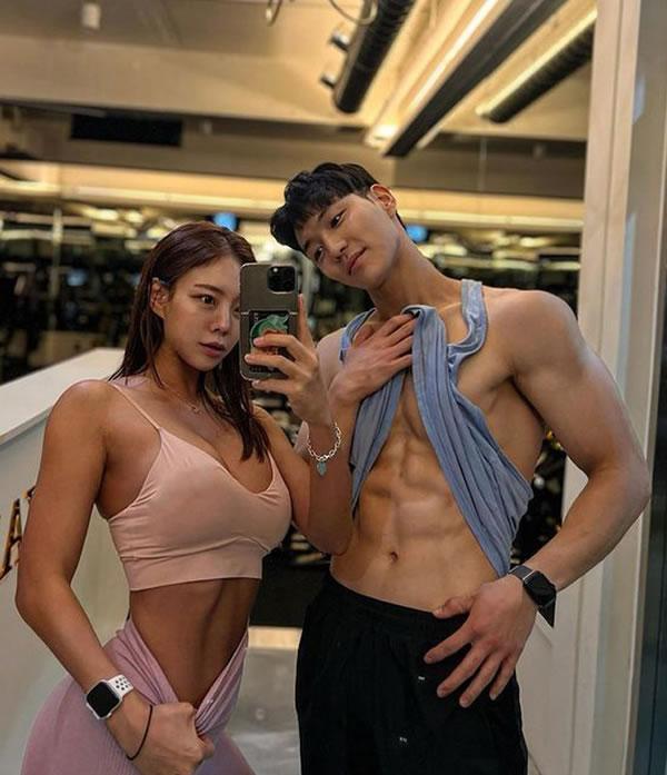 健身房里的女神和男神私拍丰乳翘臀诱惑(25)