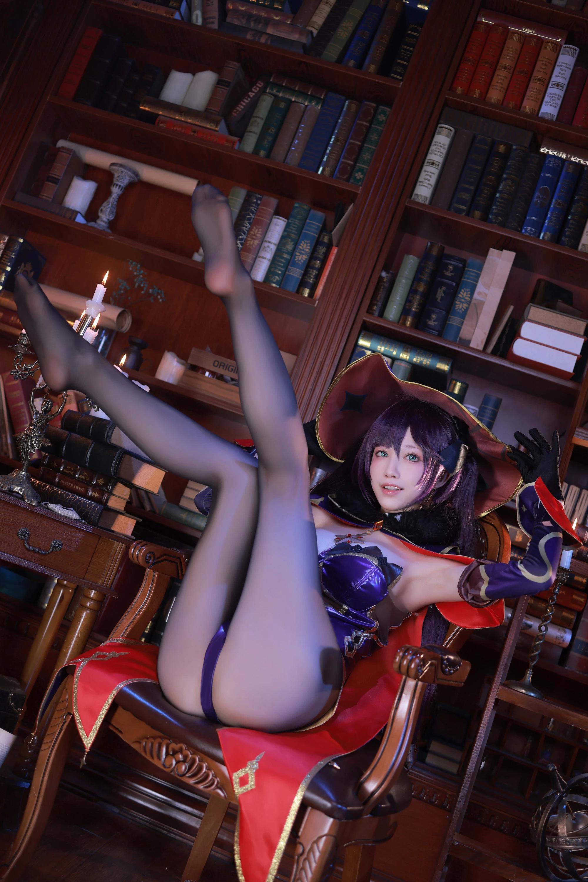 水淼Aqua《原神-莫娜》火辣蜜桃臀全場焦點 (76P)(22)