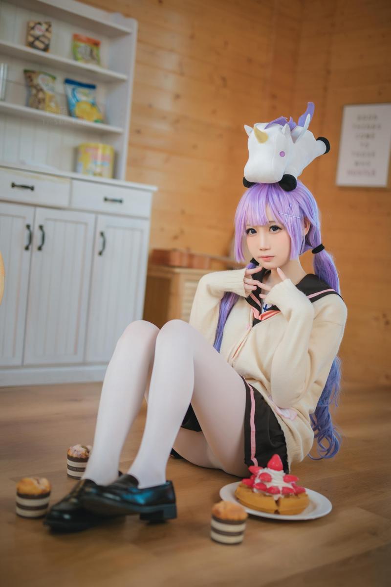 [Cosplay] 焖焖碳 独角兽JK制服(15)