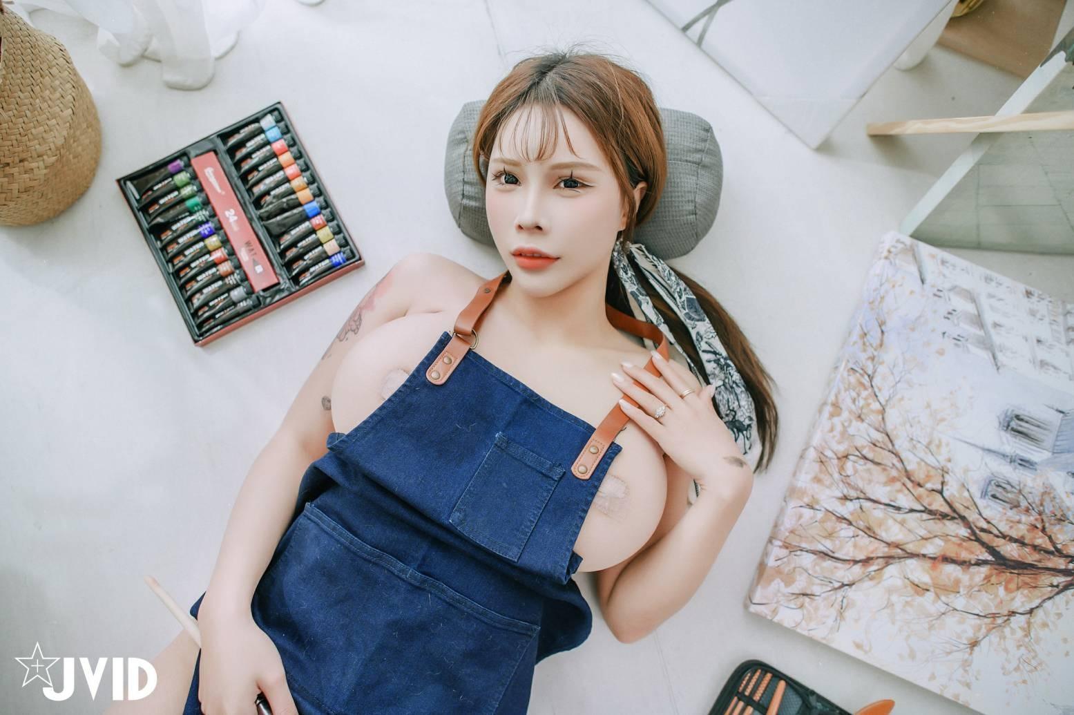 JVID - 艾妃 情色绘师的巨乳诱惑(9)