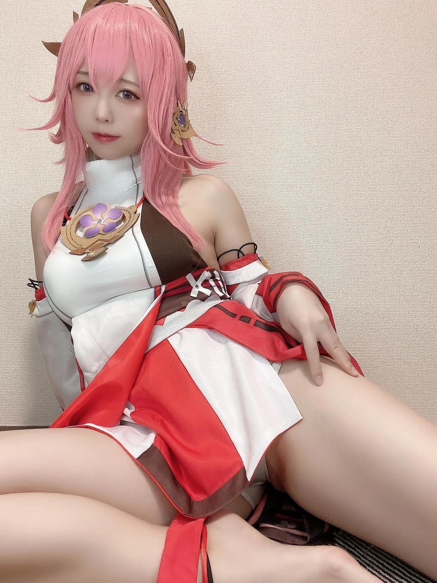 原神 八重神子 CN：Rizuna - 八重神子コスプレ自撮り写真集(18)