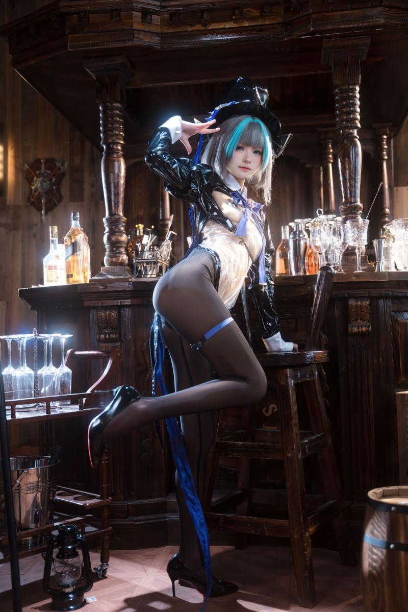 [Cosplay] 九柒喵 碧蓝航线 柴郡兔女郎(30)