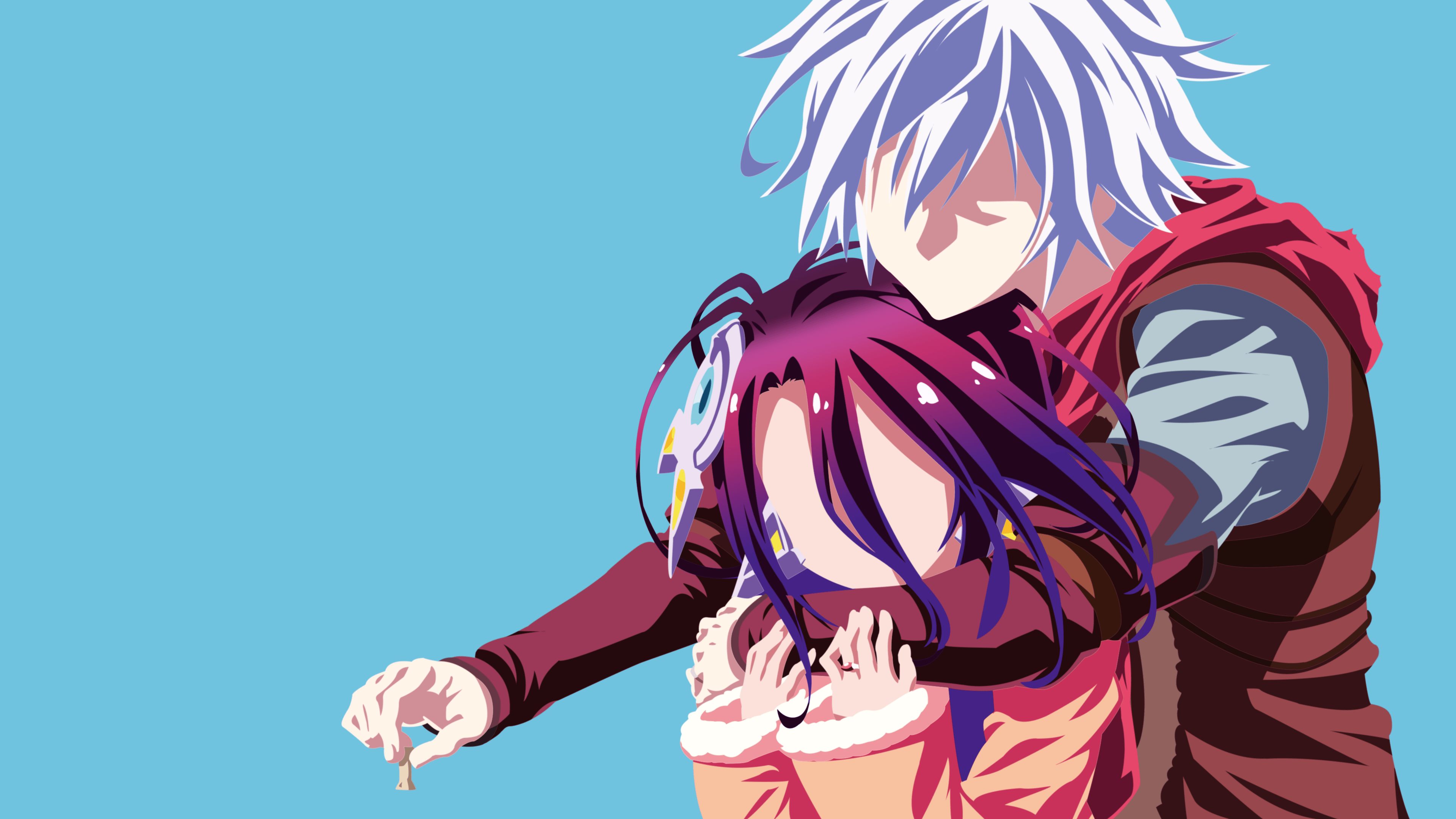 While the anime has sora and shiro, zero has riku and shuvi, of which only riku is human. No Game No Life 4k Ultra HD Wallpaper | Background Image