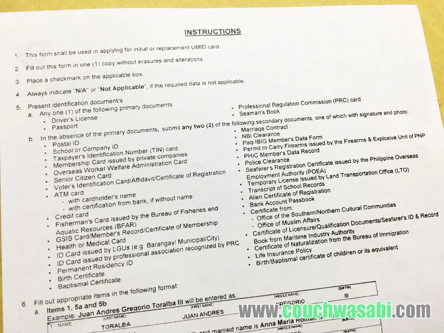 UMID Unified Multi purpose ID For First Time Applicants Couchwasabi