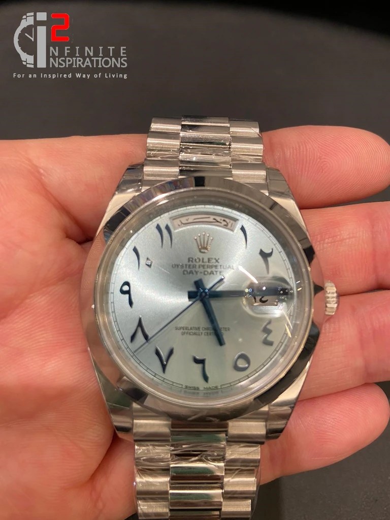 Watchnet Luxury Time Fs Rolex Rare Middle East Special Edition Day Date 40 Platinum Lnib