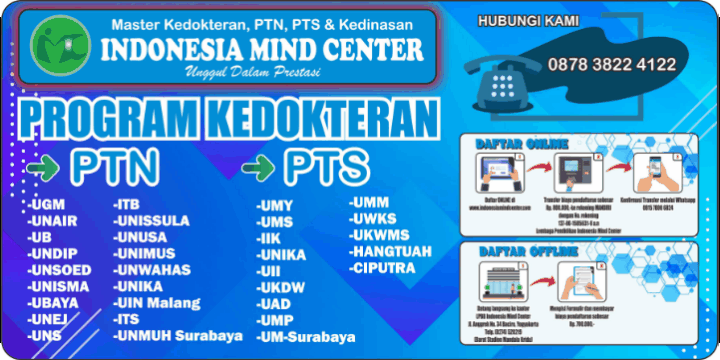 Biaya kuliah umy ta 2022/2023 ; Imc Indonesia Mind Center Kedokteran