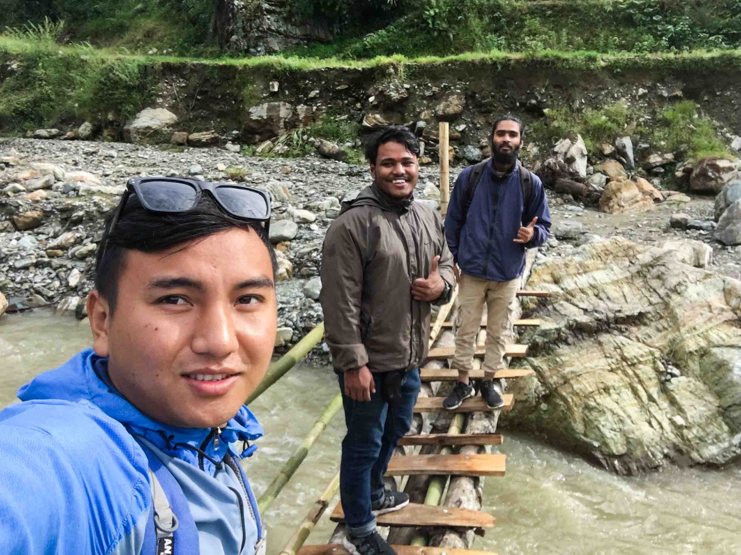 Starting Hike to Simba Falls from Manikhel