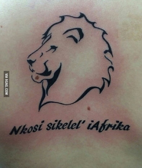 Thought You Guys Would Like My Newest Tattoo. Love To South Africa! - 9Gag 545_x_460_jpg