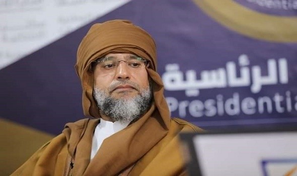 تشييع جثمان سيف الإسلام القذافي في بني وليد عقب صلاة الجمعة 