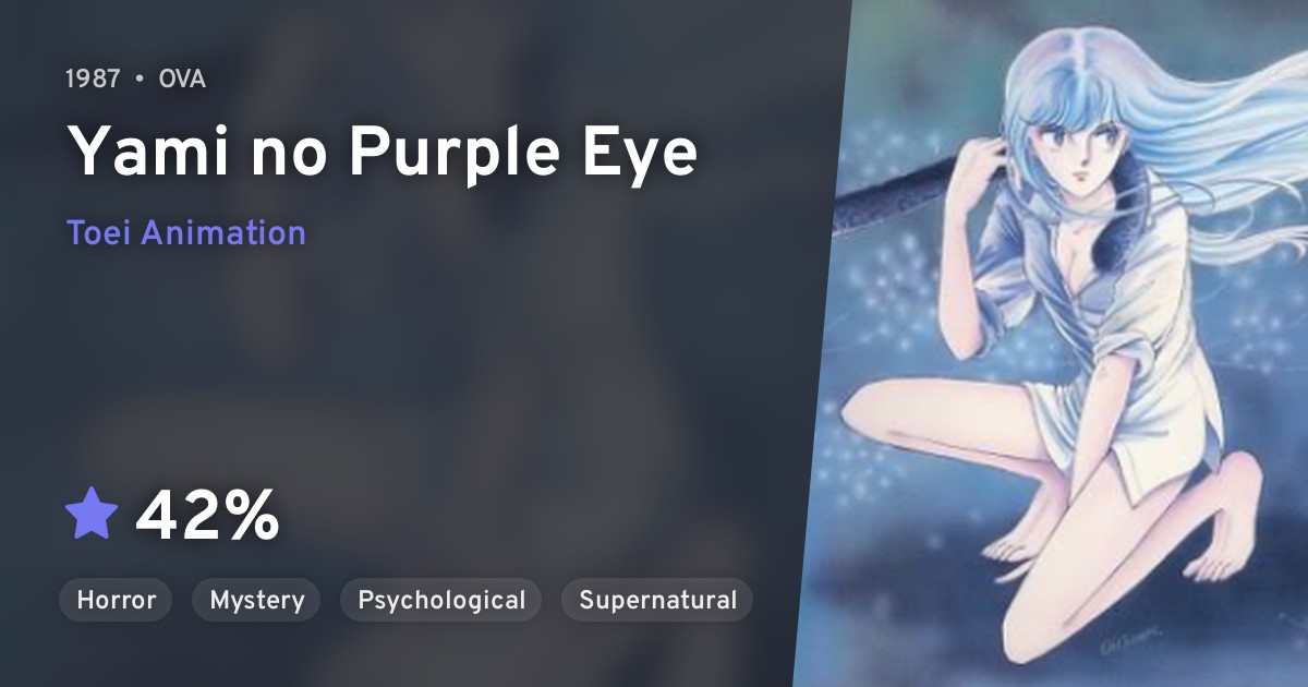 Yami No Purple Eye Purple Eyes In The Dark Anilist