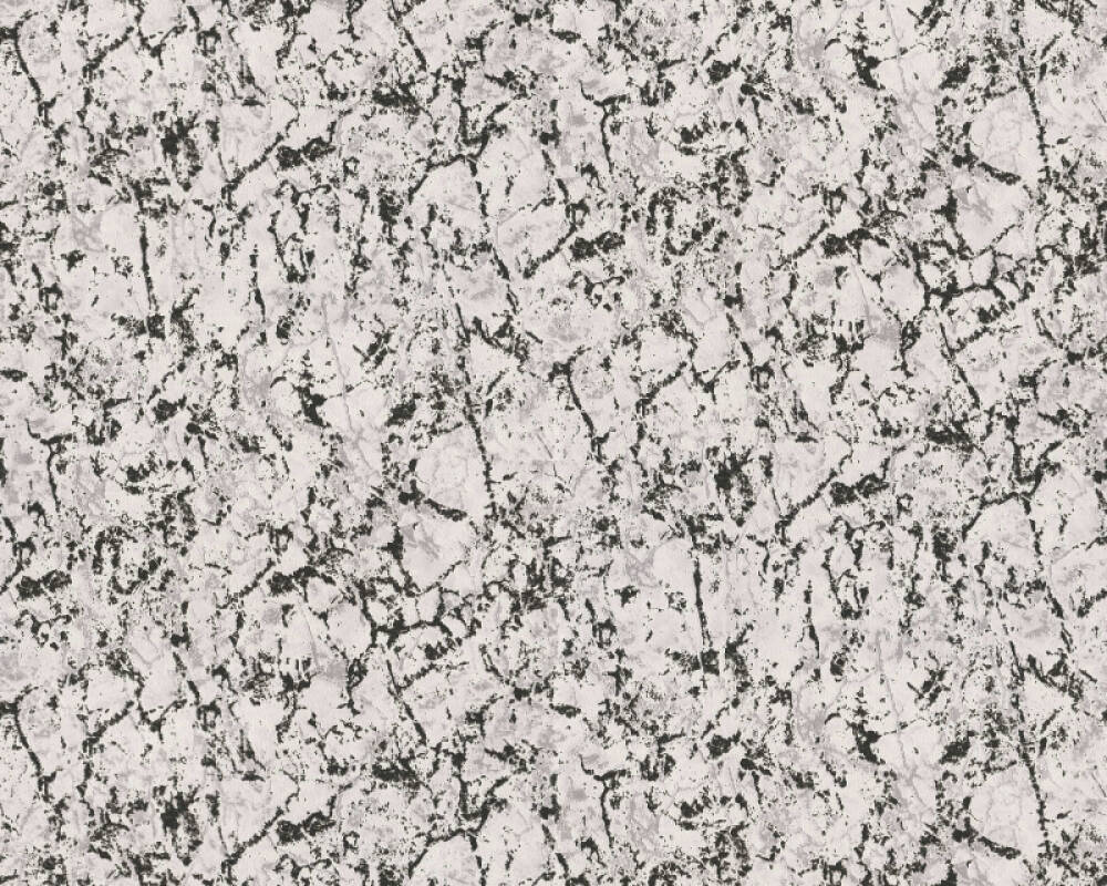 Wood wallpaper grain paper splicing wood grain peel & A S Creation Wallpaper Uni Black Grey Metallic White 363253