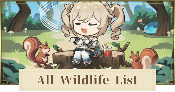 The best way to find their locations is by using the genshin impact interactive map. Wildlife List Animal Locations Genshin Impact Gamewith