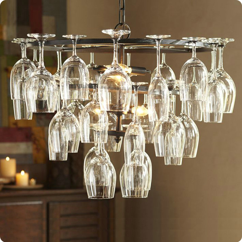 Led ceiling light flush mount lighting fixture ceiling lamp for laundry room warm diameter 24cm. Farmhouse Dining Table Lighting with 6 Lights Wine Glass