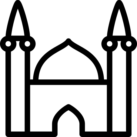 Simple Mosque With Stairs