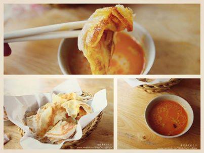 漢神百貨旁的印度餅，現點現做熱呼呼的酥脆外皮……