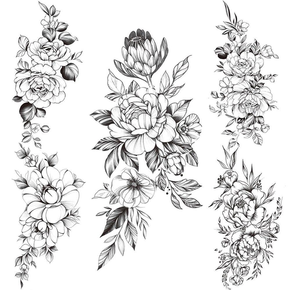 Black Sweatpea Tatuaggi Temporanei Per Le Donne Ragazze Foglia Giglio Fiore Tatuaggi Adesivo Margherita Camelia Falso Impermeabile Tatoo Petto Indietro Acquista In Modo Economico — Spedizione Gratuita, Recensioni Reali Con Foto — Joom 1000_x_1000_jpg