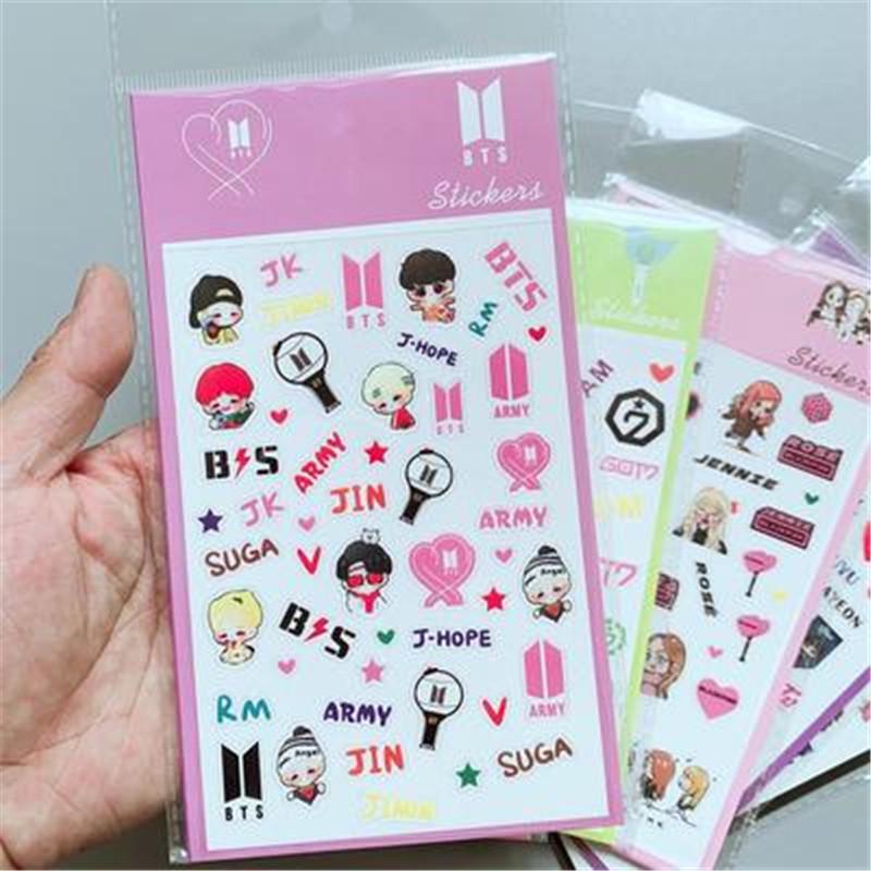 buy bts blackpink got7 twice transparent pvc stickers diary stickers around the same paragraph at affordable prices free shipping real reviews with photos joom