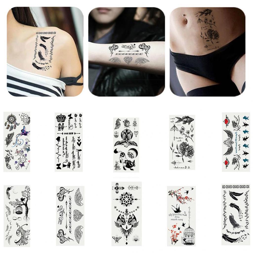 2 Fogli Rosa Piuma Lettera Farfalla Tatuaggio Temporaneo Mano Body Art Sticker Acquista In Modo Economico — Spedizione Gratuita, Recensioni Reali Con Foto — Joom 1024_x_1024_jpg