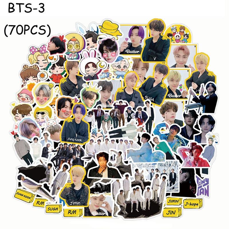 buy 70pcs new kpop bts album butter stickers waterproof fridge luggage notebook laptop graffiti self adhesive stickers for fans army at affordable prices free shipping real reviews with photos joom