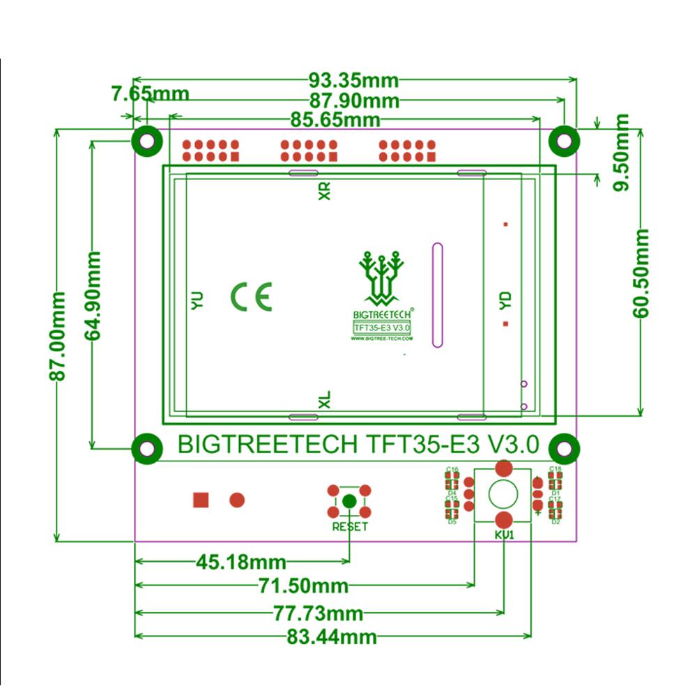 Buy Bigtreetech Tft35 E3 V3 0 Touching Screen Compatible With 12864 Lcd Display Wifi Tft35 3d Printer At Affordable Prices Free Shipping Real Reviews With Photos Joom
