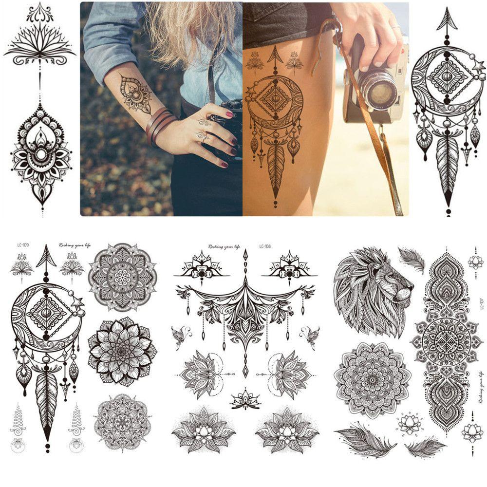 Body Art Donne Uomo Stencil Adesivo Tatuaggio Temporaneo Adesivo Rosa Peonie Mandala Fiori Tatuaggi Acquista In Modo Economico — Spedizione Gratuita, Recensioni Reali Con Foto — Joom 1000_x_1000_jpg