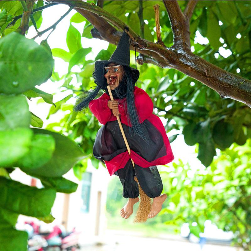 Animated talking tree face halloween decoration. Buy Witch Hanging Ride Broom Witch Ghost Halloween Props Voice Control Ride Broom Witch Hanging Decoration With Sound Light At Affordable Prices Free Shipping Real Reviews With Photos Joom