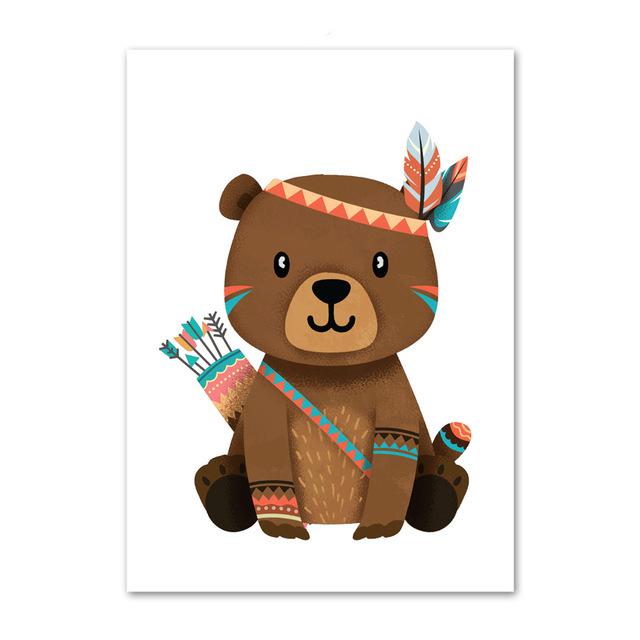 Buy 5d Diy Diamond Painting Cartoon Bear Deer Fox Rabbit Raccoon Nursery Wall Art Diamond Painting Nordic Wall Pictures Girl Boy Kids Room Decor Gift At Affordable Prices Free Shipping Real
