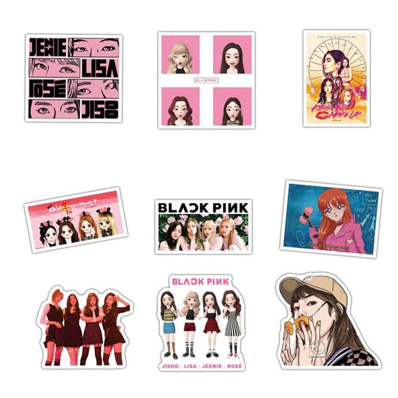 buy 54pcs set hot sale blackpink luggage notebook cartoon kawaii stickers diy album scrapbooking at affordable prices free shipping real reviews with photos joom