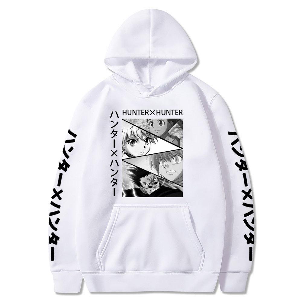buy riman full time hunter cartoon japanese anime hunter x hunter letter print hooded autumn and winter sweater at affordable prices free shipping real reviews with photos joom