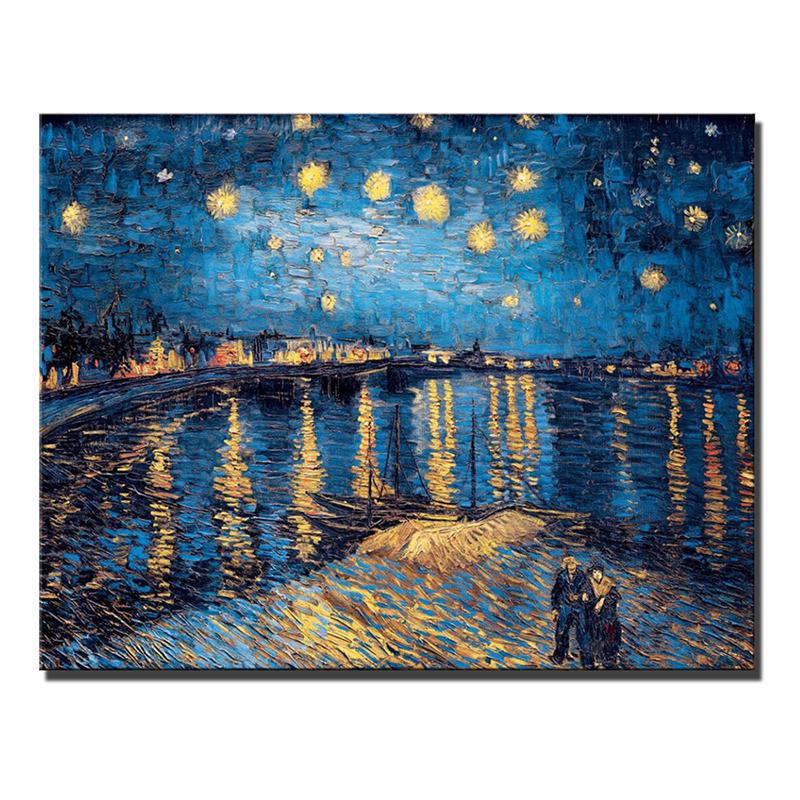Van Gogh Sternen Nacht Leinwand Gemalde An Der Wand Kunstdruck Beruhmte Kunstwerk Reproduktionen Hintergrund Wanddekoration Gunstig Kaufen Preis Kostenloser Versand Echte Bewertungen Mit Fotos Joom