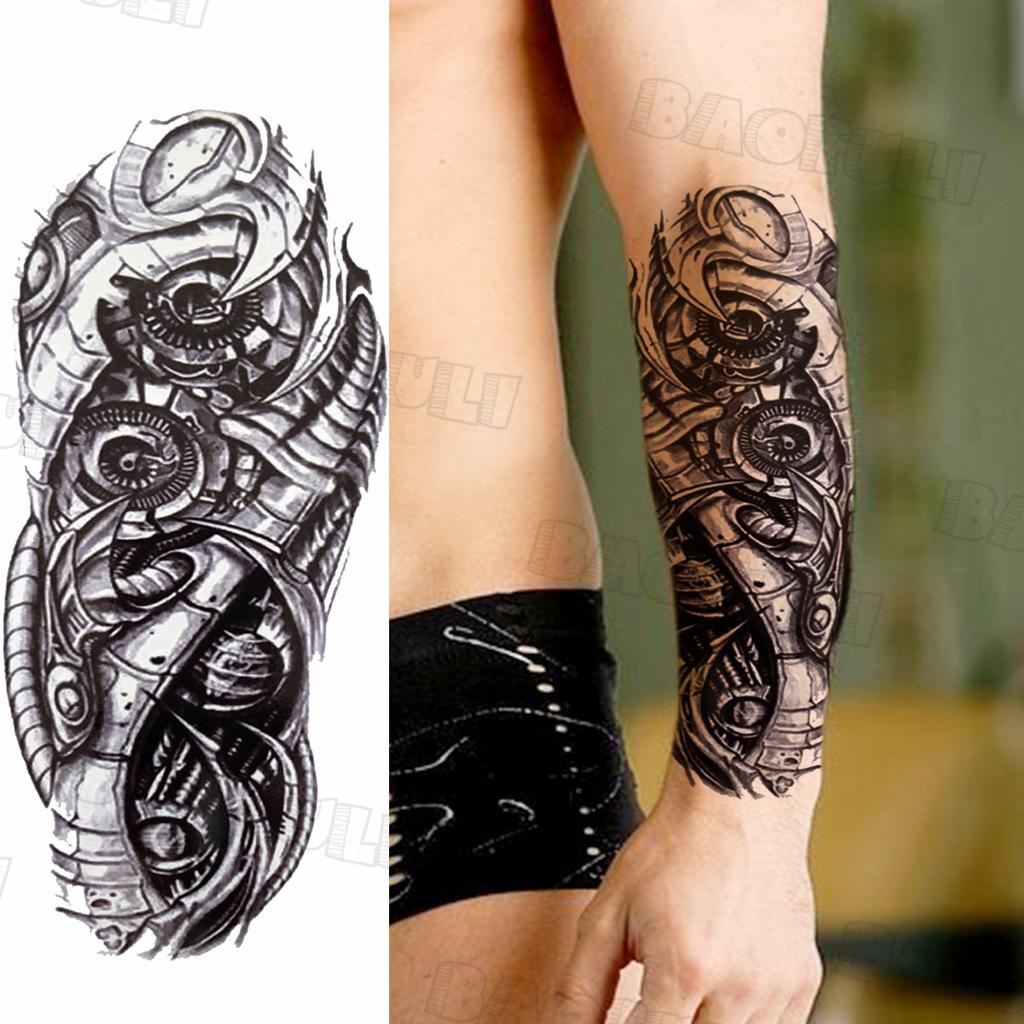 Goedkope Realistic Black Robotic Arm Temporary Tattoos For Men Adult Wolf Tribal Cross Fake Tattoo Sticker 3D Half Sleeve Tatoos Forearm Kopen — Gratis Levering, Eerlijke Reviews Met Foto's — Joom 1024_x_1024_jpg