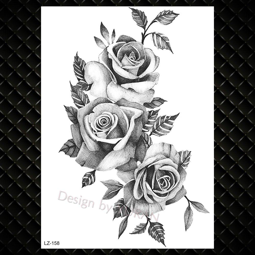 Buy Realistic Crescent Moon Rose Temporary Tattoos For Women Fake Water Transfer Tattoo Sticker For Party At Affordable Prices — Free Shipping, Real Reviews With Photos — Joom 1000_x_1000_jpg