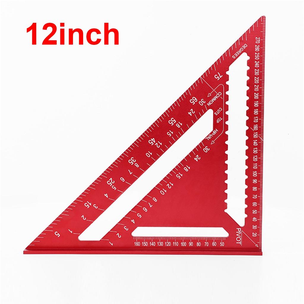 buy triangle ruler 7 12 inch metric and imperial aluminum alloy triangle protractor with ruler and angle woodworking measuring tool at affordable prices free shipping real reviews with photos joom