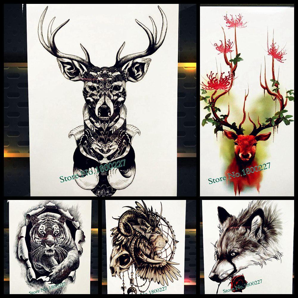 Buy 1Pc Henna Temporary Tattoo Moose Horn Body Art Tattoo Arm Sleeve Deer Elk Antler At Affordable Prices — Free Shipping, Real Reviews With Photos — Joom 1000_x_1000_jpg