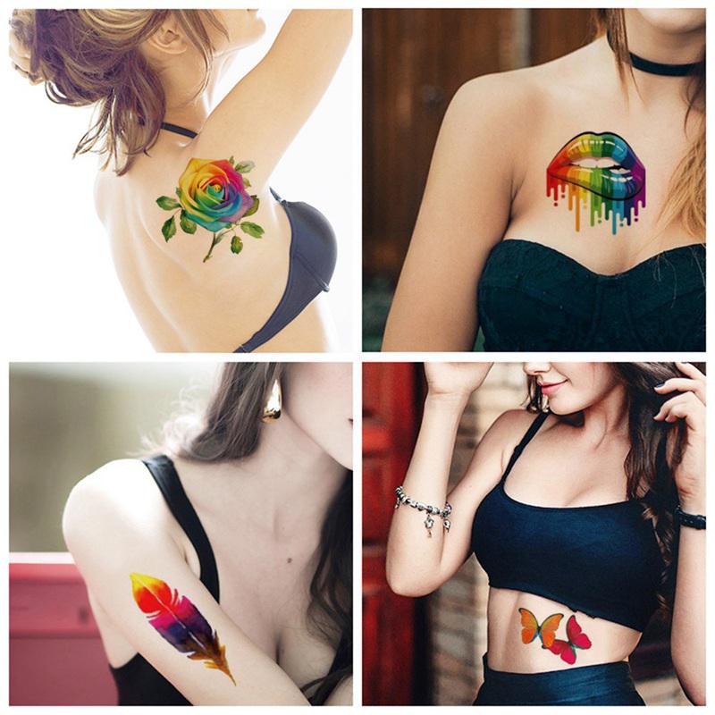 Buy 2 Pcs Colorful Art Men Disposable Waterproof Temporary Lgbt Rainbow Series Tattoo Sticker At Affordable Prices — Free Shipping, Real Reviews With Photos — Joom 800_x_800_jpg