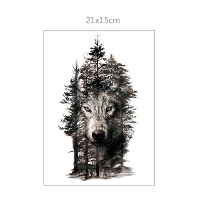Compre Lifelike Forest Wolf Body Arm Tattoos Waterproof Temporary Tattoo Sticker Barato — Frete Grátis, Avaliações Reais Com Fotos — Joom 693_x_693_jpg