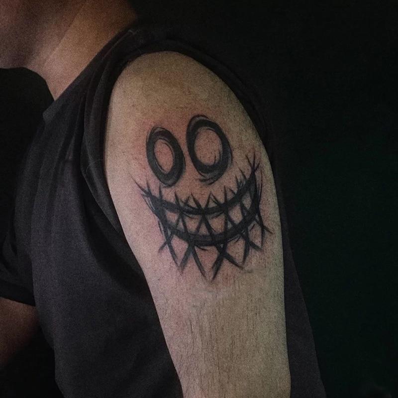 Buy Temporary Tattoos Hand Back Fake Tattoo Sticker Dark Tattoo Stickers Black Smile Rose Tatto Witch Cube Arm Foot Tatoo Waterproof At Affordable Prices — Free Shipping, Real Reviews With Photos — Joom 800_x_800_jpg