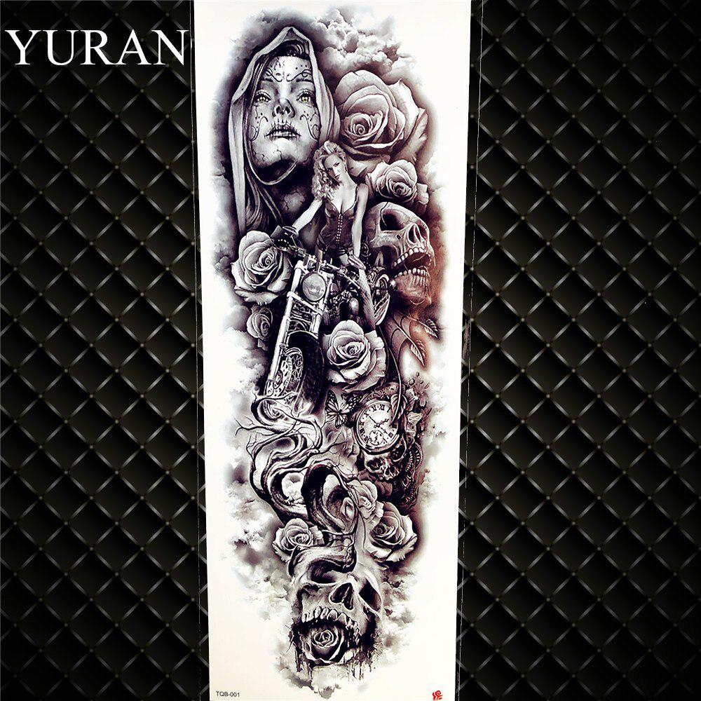 Compre Tribal Worrior Military Full Arm Temporary Tattoos Realistic Fake 3D Long Tattoo Sticker For Men Women Body Art Legs Sleeve Tattoos Paper Barato — Frete Grátis, Avaliações Reais Com Fotos — Joom 1000_x_1000_jpg