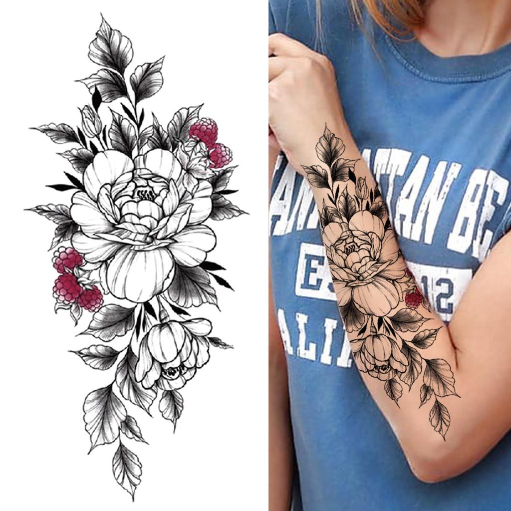 Realistico Nero Mamba Serpente Rosa Tatuaggio Temporaneo Per Ragazza Donne Adulti Peonia Fiori Tatuaggi Adesivo Gloria Rosa Tatoos Decor Acquista In Modo Economico — Spedizione Gratuita, Recensioni Reali Con Foto — Joom 1024_x_1024_jpg