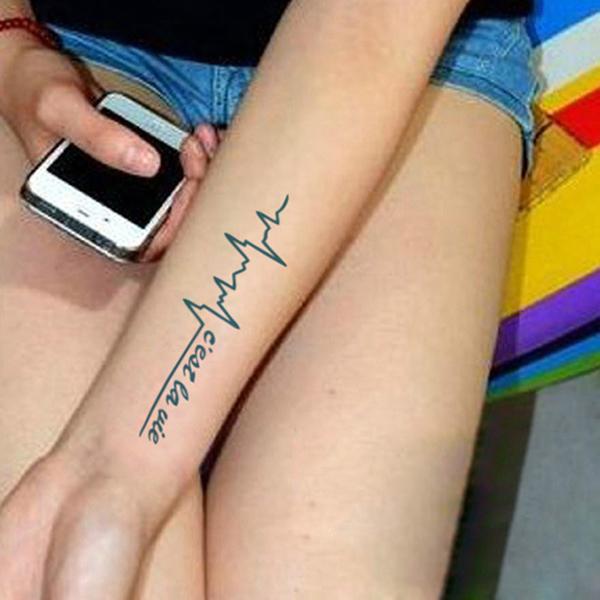 2 Pezzi Di Lettere Di Tatuaggio Impermeabili Elettrocardiogramma Kalong Di Maschio E Femmina Acquista In Modo Economico — Spedizione Gratuita, Recensioni Reali Con Foto — Joom 600_x_600_jpg