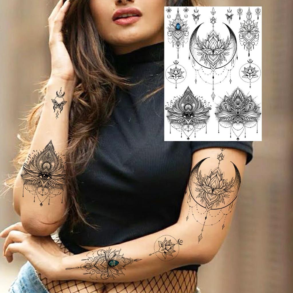 Nero Mandala Fiore Tatuaggi Temporanei Adesivo Per Le Donne Sexy Finta Catene Di Gioielli Tatoos Lavabile Henna Ganesha Tatuaggi Pendenti Acquista In Modo Economico — Spedizione Gratuita, Recensioni Reali Con Foto — Joom 1024_x_1024_jpg