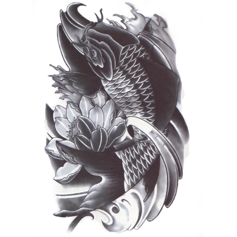 1 Pcs Black Death Skull Shoulder Tattoos Temporary Waterproof Tattoo Sticker Faux Bras Sleeve Tattoo Acheter À Prix Bas — Livraison Gratuite, Avis Réels Avec Des Photos — Joom 1000_x_1000_jpg