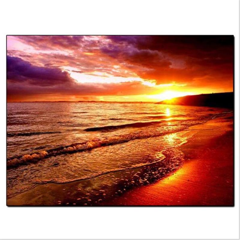 5 D Diy Diamond Bild Kunstwerk Strass Muster Stickerei Mosaik Gemalde Sonnenuntergang Meer Gunstig Kaufen Preis Kostenloser Versand Echte Bewertungen Mit Fotos Joom